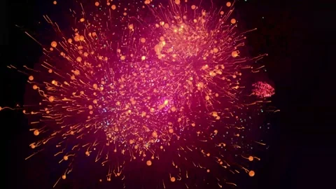 Amazing Fireworks animation 4k Loop Video stock 302920189