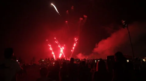 Amazing fireworks Video stock 49177645