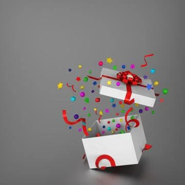 Amazing gift box Stock Illustration