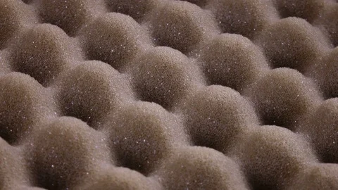 Amazing hilly surface of urethane foam with porous texture Stock Footage 84111179