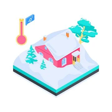 An amazing isometric illustration representing smart data management and archive Stock Illustration