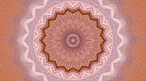 Amazing kaleidoscopic pattern in brown and white colors. Great background Video stock 48787207