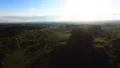 Amazing landscape and lush greens reach out to many kilometers, bird-eye view HD Footage