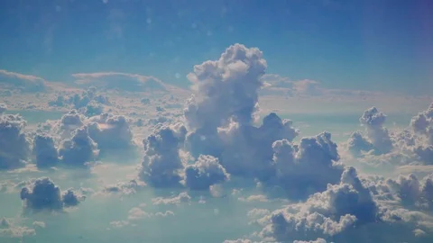 Amazing landscape of clouds from the air.  Stock Footage 109500863