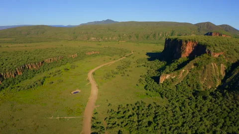 Amazing landscape in Hell's Gate National Park located in Kenya, Africa. Stock-Footage 293028601