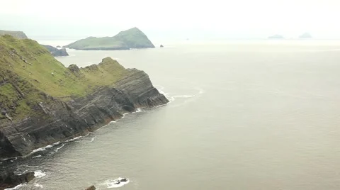 Amazing landscape, skelligs islands Video stock 45078221