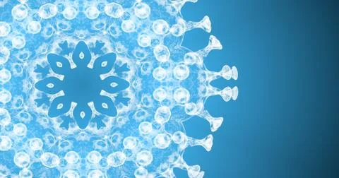 Amazing lattice pattern over light blue background of in a magical fashion. Illustrazione stock