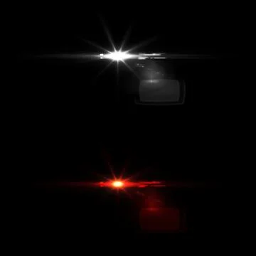 Amazing Light with Optical Flares Stock Illustration