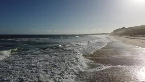 Amazing Low Cross Waves with turn around Stock Footage 254203781