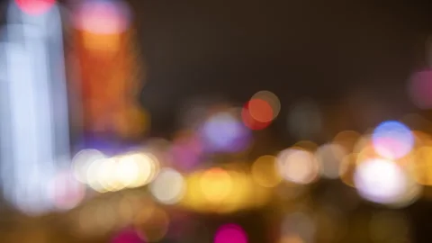 Amazing macau skyline from a unique high vantage point Stock Footage 327245289