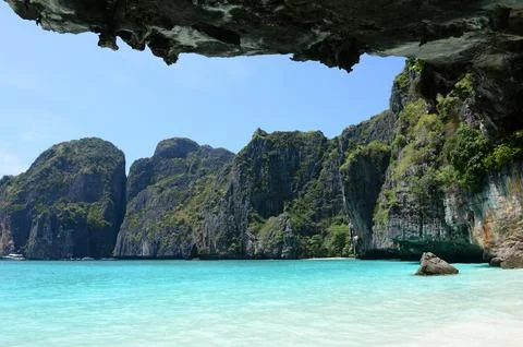 Amazing Maya Bay on Phi Phi Islands, Krabi ,Thailand Foto stock