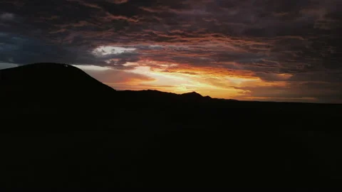 Amazing mesmerizing and stunning sunset or sunrise with epic colorful clouds Stock Footage 160141439