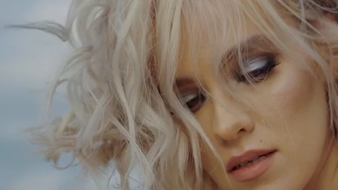 Amazing model posing outdoor Video stock 85741698