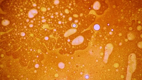 Amazing motion of bubbly pattern liquid art Stock Footage 127866912