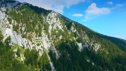 Amazing mountain landscape. Flight over of mountain valley. Aerial drone reveal. Stock Footage 114165203