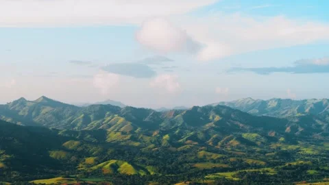 Amazing mountain landscape under a cloudy sky. Natural open travel background Stock Footage 250025096