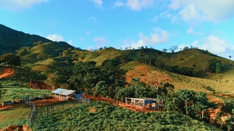 Amazing mountain landscape under cloudy sky. Stock Footage 300381246