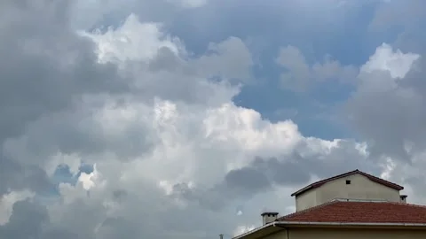 Amazing movement of clouds time lapse in istanbul Stock Footage 171771347