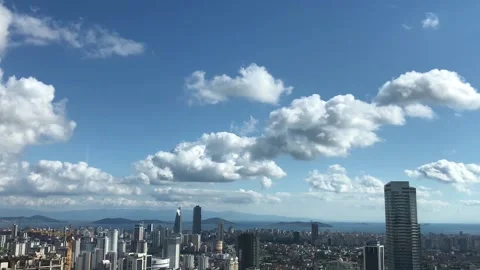 Amazing movement of clouds time lapse in istanbul Stock Footage 171771371