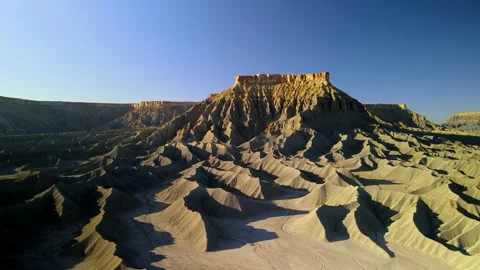 Amazing mud stone formations of Factory butte in Utah, USA , unique landsca.. Stock Footage 316367366