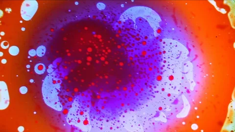 Amazing multicolored dye liquid patern Stock Footage 127715137