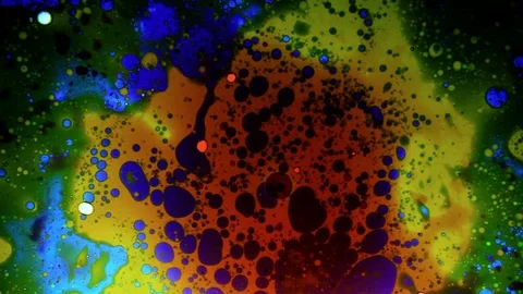 Amazing multicolored liquid art motion pattern Stock Footage 124422809