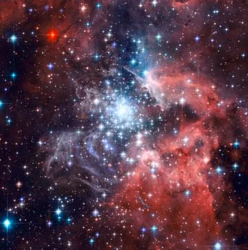 Amazing nebula in deep space. Elements of this image furnished by NASA Stock Illustration