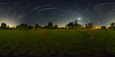 Amazing night time lapse, starlapse Stock Footage 276900723