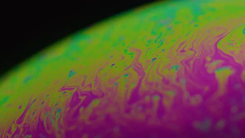 Amazing rainbow gradient background in motion. 4K. Fuel liqud. Stock Footage 159732297