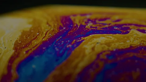 Amazing rainbow gradient background in motion. 4K. Fuel liqud. Stock Footage 159734451