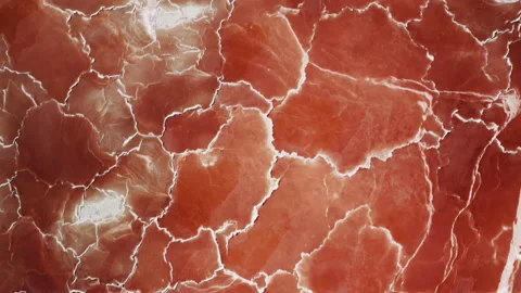 Amazing red pattern top down aerial background with white salt surface texture Stock Footage 164885804