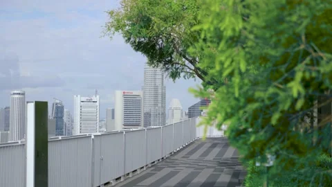 Amazing Rooftop Garden Video stock 135656044