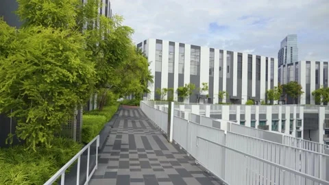 Amazing Rooftop Garden Stock-Footage 135766567