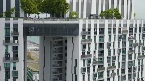 Amazing Rooftop Garden Stock Footage 135808548