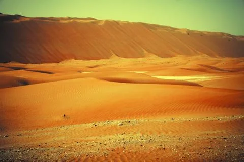 Amazing sand dune formations in Liwa oasis, United Arab Emirates Stock Photos