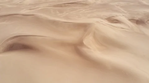 Amazing sand formations in the dunes - view from above 動画素材 106937725