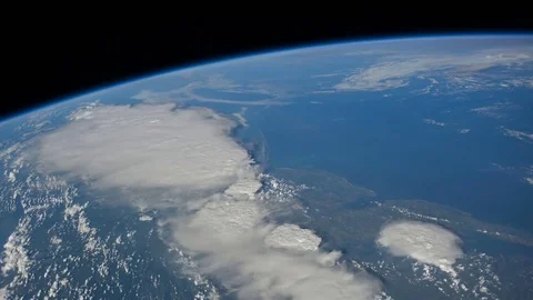 Amazing satellite view of a storm over Mid Atlantic USA Stock Footage 76284847