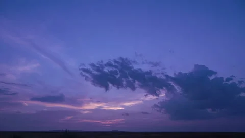 Amazing scarlet sunset in clouds. Stock Footage 91589718