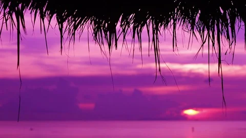 Amazing scene of sunset Vídeo Stock 70306594