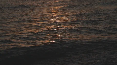 Amazing sea with sunset light Stock Footage 88170995