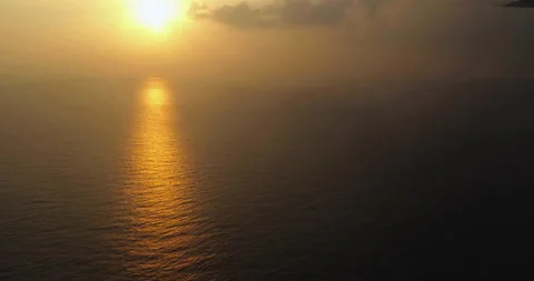 Amazing shot of fluffy clouds from an airplane window Stock Footage 238486986