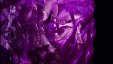 Amazing side of red cabbage close up, rotating contra clockwise Stock-Footage 78350426