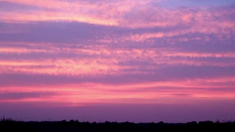 Amazing sky after sunset, nightfall Stock Footage 71605150