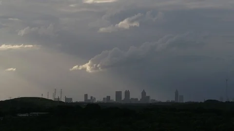 Amazing Skyline Stock Footage 92373940