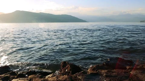 Amazing Slow Motion Lake Video stock 161780944