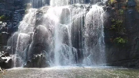 Amazing slow motion video of waterfall Stock Footage 124612434