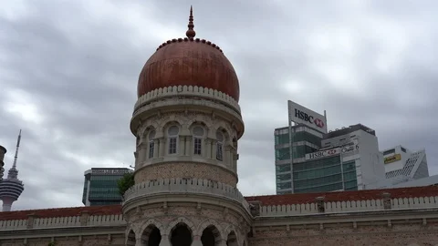 Amazing Sultan Abdul Samad Building, Kuala Lumpur, Malaysia Stock Footage 111313939