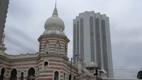 Amazing Sultan Abdul Samad Building, Kuala Lumpur, Malaysia Stock Footage 111314570