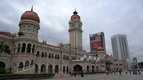 Amazing Sultan Abdul Samad Building, Kuala Lumpur, Malaysia Stock Footage 111314885