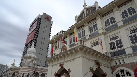 Amazing Sultan Abdul Samad Building, Kuala Lumpur, Malaysia Stock Footage 111315041
